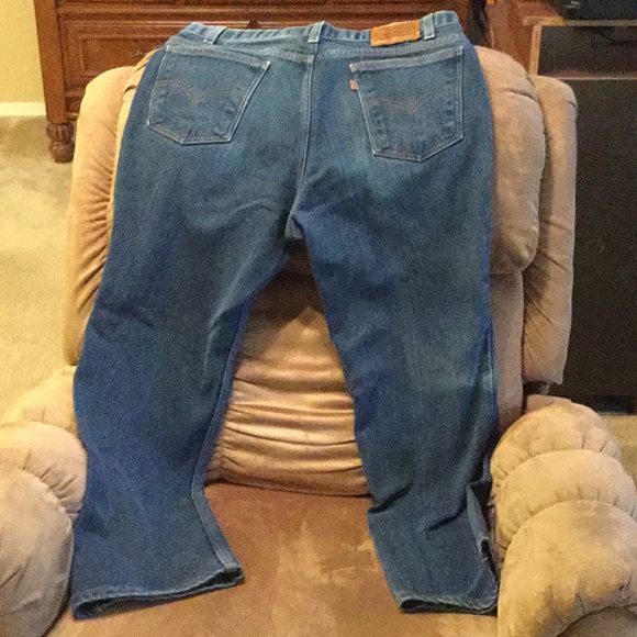 leather patch jeans mens